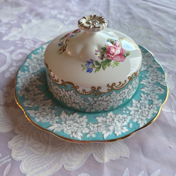 Royal Albert Enchantment Covered Butter Dish - Picture 1 of 5